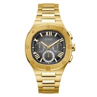 Guess Chronograph Black Dial Gold Stainless Steel Strap Men Watch GW0572G2
