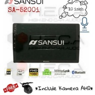Sansui Sa-5200I Android 10 Inch Head Unit Double Din + Camera Ahd