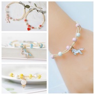 Korean Unicorn Ceramic Bracelet Gelang Student Simple Sweet Bracelet Girl Lovers Sisters Birthday Gi