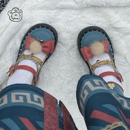 Original Little Zombie Shoes Edge Heart Knot Platform Shoes Round Toe Lolita Shoes