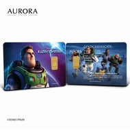 AURORA ITALIA (0.5g) 999.9 Disney Light Year Limited Edition Gold Bar