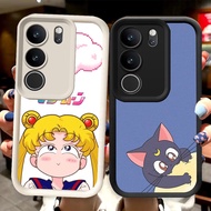 C-98 Sailor Moon Case for VIVO Y19S Y300 V40 Lite Pro 5G Black and White