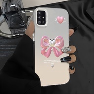Case For Samsung A51 M40S Flower Phone Soft Fabric Jacket
