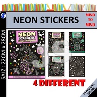 NEON STICKER : MAGIC KINGDOM | SEA KINGDOM | CUTE KINGDOM | MONSTER KINGDOM | OVER 500 STICKERS - MI