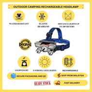 [The Best Quality headlamp]-[Guarantee]-Outdoor Camping Rechargeable Headlamp (90x60x50mm)