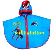 SUPER HERO SPIDER web MAN TV MOVIE CHARACTER SCHOOL BOY FASHION KIDS WATER RAINCOAT RAIN WATERPROOF 