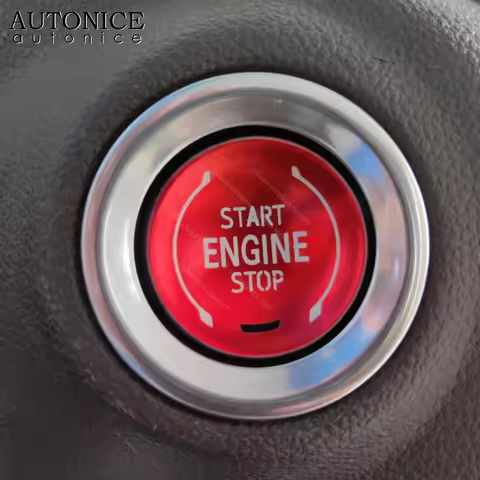 RED Engine Start Stop Cover Trim Fit for Chevy Silverado/GMC Sierra 1500 2500HD 3500HD 2019 2020 202