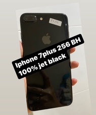 Iphone 7plus 256 jet black bekas