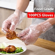 100Pcs/Pack High Quality Disposable Plastic Gloves  For Cooking Kitchen