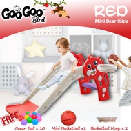 GooGoo Bird Mini Bear Children Slide Playground Indoor Home DIY Kids Slide Toys With Safety Guard Fence For Kids Papan Gelongsor