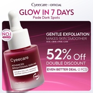 【Ready stock】Cyeecare Peeling Solution Serum Exfoliating with AHA BHA PHA LHA 20g Serum for Dark Spo