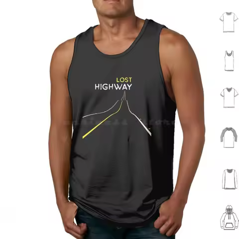 Lost Highway Minimalist Tank Tops Print Cotton Lost Highway David Lynch Arquette Bill Pullman 90s Sp