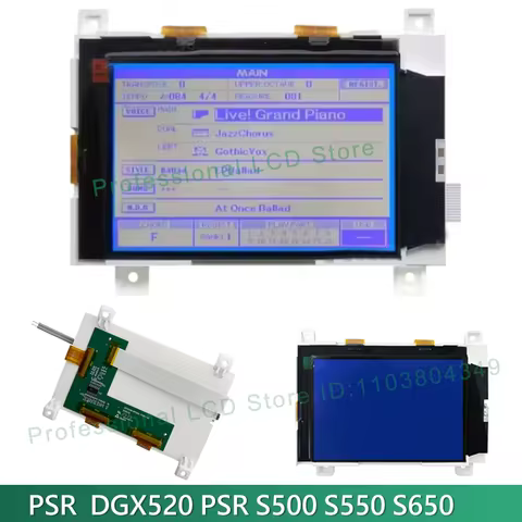 LCD Display Screen For Yamaha DGX520 DGX620 YPG620 YPG625 DGX630 DGX640 PSR S500 S550 S650 MM6 mm8 H
