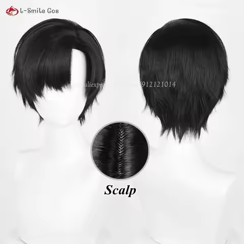 CyRafayel Zayne Xavier Sylus Caleb Cosplay Wig Unisex Short Anime Wig Heat Resistant Synthetic Hair 