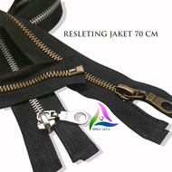 RESLETING JAKET / SLETING JAKET / RITSLETING GIGI BESI PANJANG 70 CM /12 PCS