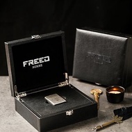 【FREED】銅殼仿舊古銀煤油打火機禮盒 客製化禮物 刻字 男生禮物