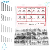 PANSIE 300PCS/box Compression Spring Assortment Kit, Tension Spring 304 Stainless Steel Small Spring