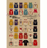 [現貨海報]高比球衣 籃球球隊隊服復古海報 NBA Kobe Poster 357
