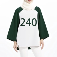 Muslim Long Sleeve Squid Game Role Play Costume Sweatshirt Tracksuit 067 456 Squid Gamer Muslim Trac