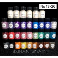 [Ready stock]No 13-26 Mica Powder 10g Epoxy Resin Slime Handmade Soap 10g珠光粉滴胶史莱姆手工皂