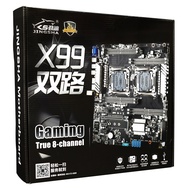 [Op008] X99ชุดเมนบอร์ดคู่ที่มี2 * E5 2699 V4 CPU สนับสนุน4ช่อง2133/ 2400Mhz RAM 10 * SATA 3.0อินเทล 