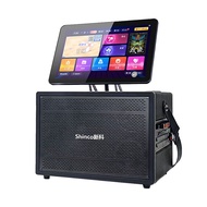 户外k歌音响广场舞音箱带显示屏家庭ktv点歌机唱歌话筒一体机Outdoor karaoke speaker, square dance soundbox with display screen2026