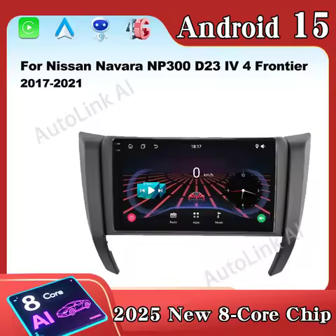 Android 15 For Nissan Navara NP300 D23 IV 4 Frontier 2017-2021 Car Radio Auto 4G WIFI GPS Navigation