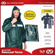 D&D | CY268 Quality Raincoat / Kapote Terno Button Closure (XLXXLXXXL)