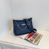 【97新🆕】Hermes 深海藍銀扣吉普賽Jypsiere34 手提包 斜挎包 單肩包（不含豬鼻子鏈條)