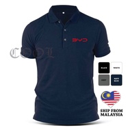BYD Cars Automotive Polo Tee T-Shirt Embroidery Logo EDR-175
