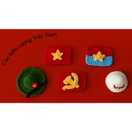 (September 2) SHIRT PIN, VIETNAM FLAG BACKPACK IN WOOL