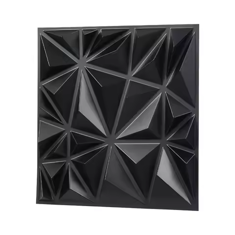3D Wall Panels, 33-Pack 11.81 X 11.81 In PVC Modern Art Minimalist Diamond Tiles, 32 Sq.Ft Coverage 