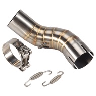 Motorcycle Motorbike Middle Exhaust Middle Mid Link Pipe Connector for Z900 2017-2018 Without Exhaus