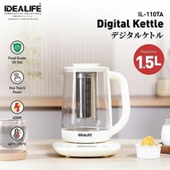 IDEALIFE Digital Kettle IL-110TA Electric Temperature Control (1.5 Litre) IL110TA IL 110TA