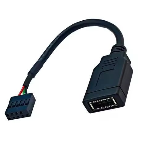15cm USB 2.0 9Pin to TYPE E Cable Connector 480Mbps Motherboard Internal 9Pin to TYPE-E A-KEY for US