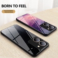 For Vivo Y36 5G Vivo Y27 5G Case Luxury Starry Sky Tempered Glass Phone Casing For Vivo Y36 5G / Viv