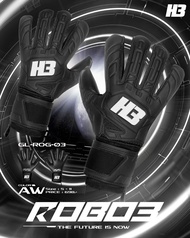 ถุงมือผู้รักษาประตู H3 รุ่น DEVA / ROBO3 🖐️🖐️