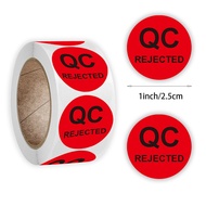 【HOT SALE】 500pcs/roll Qc Quality Inspection Sticker 2.5cm/1inch Color Product Check Sticker Label F