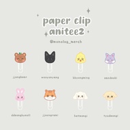 Aniteez paper clip (8 pcs) from ateez ateez merch