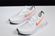 桃子代購～潮品Nike Epic React Flyknit 2 白橙 針織 泡棉顆粒 緩震 休閒 運動 慢跑鞋 CI