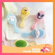 Travel Center - F6287 Girls' 3D Hair Comb / Character Motif Anti Tangle Comb / Travel Size Hair Brus