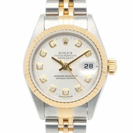 勞力士日誌型蠔式恆動腕錶 不鏽鋼 69173G 自動上鍊女款 ROLEX T 系列 1996 年 10P 鑽石