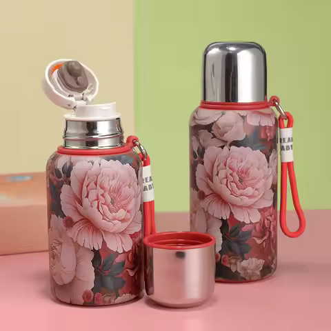 600ML Thermos Bottle 316 Stainless Steel Vacuum Flask Insulated Tumbler Cold and Hot Water Cup Coffe