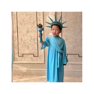 christmas outfit for kids santa dress for kids girl Halloween Children's Costume Statue of Liberty c