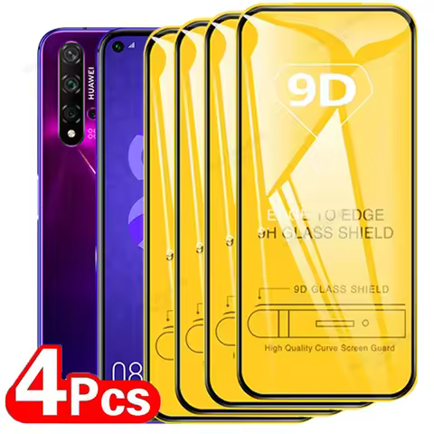 4PCS 9D Screen Protector For Huawei Nova 5T 8 SE 7 6 SE 8i 7i 6 Protection Tempered Glass For Huawei