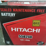 NS60/NS60L/55B24L/55B24R Car battery Maintance Free by Hitachi