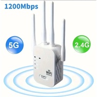 High-speed 4-band Wifi signal booster 1200mpbs 5G / 2.4G 300Mbs. Expand coverage area, improve Wifi 