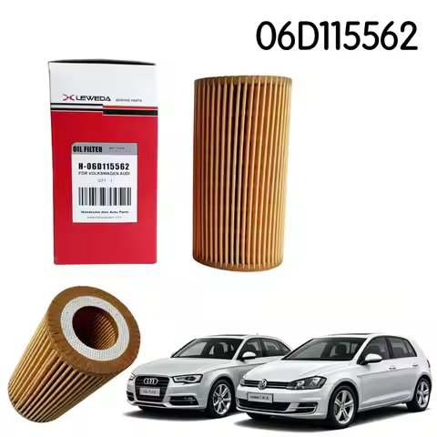 Replace OEM 06D115562 Car Oil Filter For VW Golf GTI MK5 Golf R MK6 Passat B6 EA113 2.0T FSI Engine 