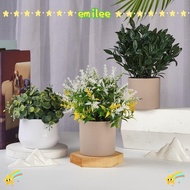 EMILEE False Plant Pot, Plastic Plant Evergreen Artificial Plant Bonsai, Simulation Fake Flower Bons