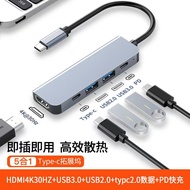 USB C Hub 7 in 1 Adapter with HDMI 4K PD SD/TF Card Reader for Laptop Phone Tablet Type C Multiport